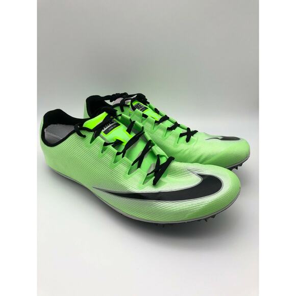 Nike Men's Zoom 400 Track Shoes Green Sprint Track & Field AA1205-300 Size 13 - Picture 5 of 12
